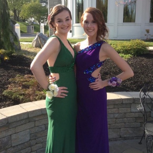 Deep Purple Prom Dress - Picture 2 of 9